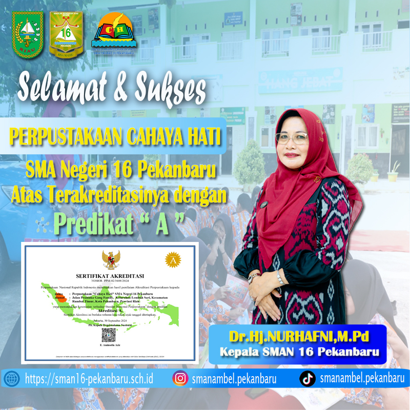 Perpustakaan Cahaya Hati Meraih Akreditasi A